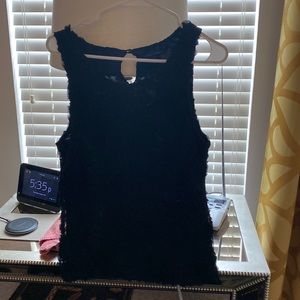 Black banana republic sleeveless top.